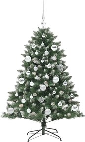 vidaXL Τεχνητό Χριστουγεννιάτικο Δέντρο με 150 LED Πράσινο 120 cm