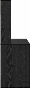 vidaXL Γραφείο Μαύρη Οξυά 91 x 50 x 149 cm Επεξεργασμένο Ξύλο