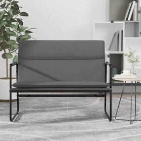 vidaXL Πάγκος Γκρι 100x64x80 εκ. από Συνθετικό Δέρμα
