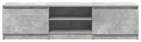 vidaXL Έπιπλο Τηλεόρασης Γκρι Σκυροδέματος 140x40x35,5 εκ. Επεξ. Ξύλο