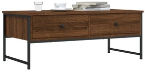 vidaXL Τραπεζάκι Σαλονιού Καφέ Δρυς 101x49x39,5 εκ. Επεξεργασμένο Ξύλο