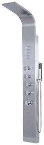 Στήλη Υδρομασάζ Grande Elea 9901 165x20cm Chrome Praxis Stainless Steel