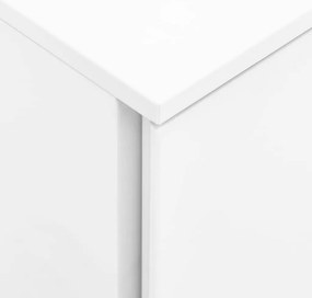 vidaXL Αρχειοθήκη Φορητή Λευκή 39 x 45 x 60 εκ. Ατσάλινη