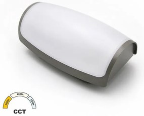 Απλίκα Φωτιστικό Τοίχου LED 12W 1200Lm ΙΡ65 3CCT Lumen-21-01286-Γκρι 21-01286