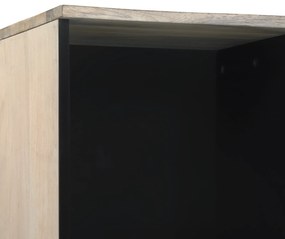 vidaXL Ντουλάπι Μπάνιου με συρτάρι με ράφι με αποθήκευση με πόρτα Καφέ, Μαύρο 38 x 33.5 x 160 εκ.