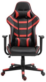 Πολυθρόνα Γραφείου Gaming BF9050 Pvc Μαύρο/Κόκκινο
