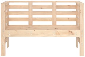 vidaXL Παγκάκι Κήπου 111,5 x 53 x 71 εκ. από Μασίφ Ξύλο Πεύκου