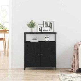 vidaXL Πλαϊνό γραφείο Μαύρη δρυς 70 x 30 x 80 εκ. Επεξεργασμένο ξύλο