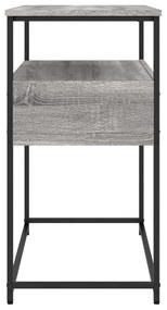 Τραπέζι Κονσόλα Γκρι Sonoma 75x40x75 εκ. Επεξεργασμένο Ξύλο - Γκρι