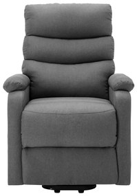 vidaXL Πολυθρόνα με Ανύψωση Ανοιχτό Γκρι Υφασμάτινη