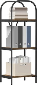 vidaXL Ράφι Βιβλίων 3 επιπέδων 40 x 30 x 109 εκ Επεξεργασμένο ξύλο