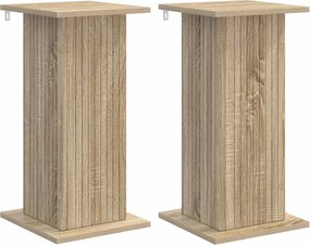 vidaXL Βάση φυτών 2 τμχ. Sonoma Δρυς 30,5 x 30 x 60,5 εκ