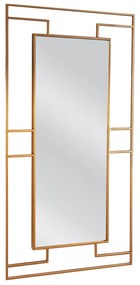 Καθρέπτης Τοίχου ARADOR Χρυσό Μέταλλο/Γυαλί 120x2x60cm