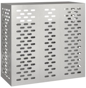 vidaXL Κάλυμμα Κλιματιστικού  110x50x105 εκ Ανοξείδωτο Ατσάλι