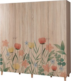 Τετραφυλλη Ντουλαπα Σονομα LONI 52x180x192