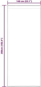 vidaXL Κουρτίνα βυσσινί 2 pcs Άμμος 260 x 140 εκ. Πολυεστέρας