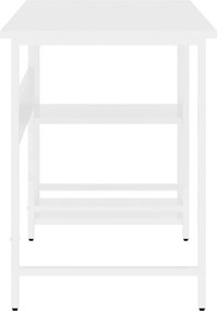 vidaXL Γραφείο Υπολογιστή Λευκό 105 x 50 x 72 εκ. από MDF και Μέταλλο