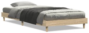 vidaXL Πλαίσιο Κρεβατιού Χωρ. Στρώμα Sonoma Δρυς 75x190εκ Επεξ. Ξύλο