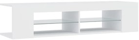 vidaXL Έπιπλο Τηλεόρασης με LED Λευκό 135x39x30 εκ.