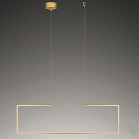 Φωτιστικό Οροφής - Ράγα 01133-04 LED 35W 3000K 3000lm/light 70x20cm Gold Luma