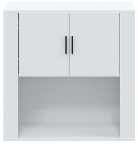 vidaXL Ντουλάπι Τοίχου Γυαλιστερό Λευκό 80x33x80 εκ.Επεξεργασμένο Ξύλο