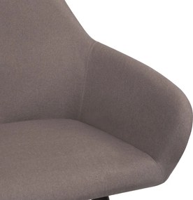 vidaXL Καρέκλες Τραπεζαρίας 2 τεμ. Χρώμα Taupe Υφασμάτινες