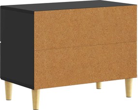 vidaXL Κομοδίνο Μαύρο 62 x 34,5 x 48 εκ Επεξεργασμένο Ξύλο