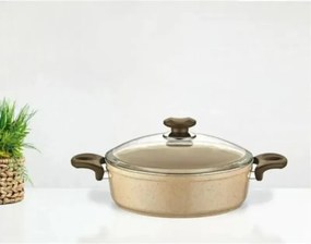 Stewehome Χύτρα ριζότο από γρανίτη 20 cm Μπορντό