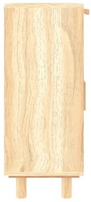vidaXL Συρταριέρα Καφέ 60x30x75 εκ. Μασίφ Πεύκο &amp; Φυσικό Ρατάν