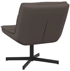 vidaXL Περιστρεφόμενη καρέκλα Καφέ 63 x 75 x 76 εκ Λαμπερό PU