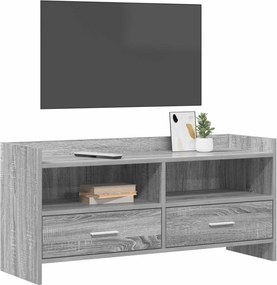 vidaXL Ντουλάπι TV 100 x 33 x 47 εκ Γκρι Sonoma Επεξεργασμένο Ξύλο