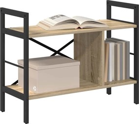 vidaXL Ράφι Βιβλίων 3 επιπέδων 75 x 30 x 58,5 εκ. Επεξεργασμένο Ξύλο