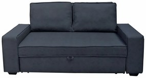 Καναπές κρεβάτι Mesa 381, Αριθμός θέσεων: 2, Ανθρακί, 91x176x102cm, Πόδια: Πλαστική ύλη | Epipla1.gr