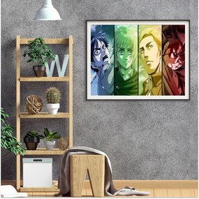 Πόστερ &amp; Κάδρο Attack on Titan AN091 30x40cm Εκτύπωση Πόστερ (χωρίς κάδρο)