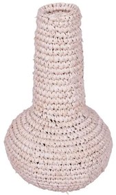 Βάζο Sannery Inart sisal Φ18x30εκ 337-000042-337-000042-Μπεζ 337-000042