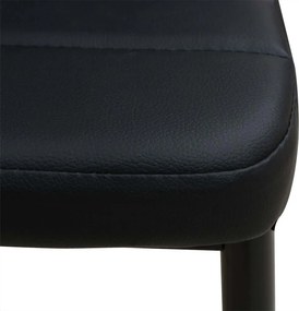 vidaXL Σετ Τραπεζαρίας και Καρέκλας Πέντε Τεμαχίων Μαύρο