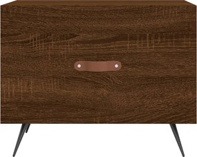 vidaXL Τραπεζάκια Σαλονιού 2 τεμ Brown Oak 50x50x40 εκ Επεξ. Ξύλο