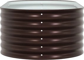 vidaXL Ανεβασμένο Κρεβάτι Καφέ 160 x 80 x 44 cm Ατσάλι