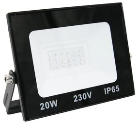 Adeleq Προβολέας LED-SMD 20W 230V Μπλε IP65 Μαύρος 3-3920114