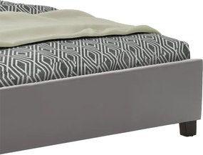 Κρεβάτι Mago pakoworld pu γκρι ματ 150x200εκ