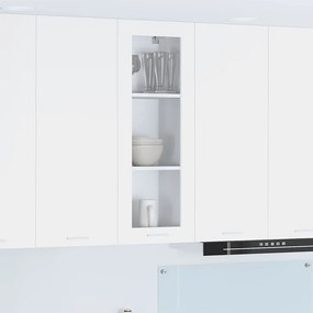 vidaXL Κρεμαστό ντουλάπι Λευκό 40 x 31 x 100 εκ. Επεξεργασμένο ξύλο