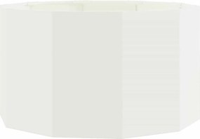 vidaXL Γλάστρα Λευκό 90 x 90 x 50 cm Ατσάλι