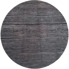 Χαλάκι Κουζίνας Universal 087 Wood Φ100cm Grey Sdim 100X100cm Round Polyamide