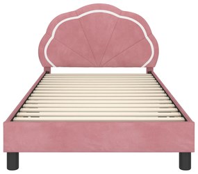 vidaXL Κρεβάτι Παιδικής Κρεβατοκάμαρας με Κεφαλάκι Ροζ 80 x 200 cm