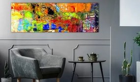 Πίνακας - Colourful Abstraction (1 Part) Narrow - 120x40