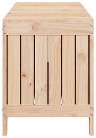 vidaXL Μπαούλο Αποθήκευσης Κήπου 76x42,5x54 εκ. Μασίφ Ξύλο Πεύκου