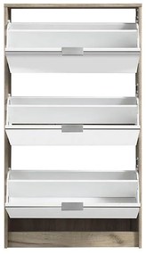 Παπουτσοθήκη Hugo 23 με Καθρέπτη Γκρί Δρύς 67x28x119 εκ. 67x28x119 εκ.