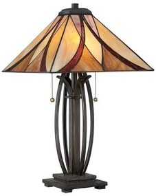 Επιτραπέζιο Φωτιστικό  2x E27  Tiffany  Asheville QZ-ASHEVILLE-TL Elstead Lighting-QZ-ASHEVILLE-TL-Μπρονζέ QZ-ASHEVILLE-TL