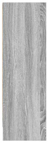 vidaXL Βιβλιοθήκη Γκρι Sonoma 80x24x76 εκ. από Επεξεργασμένο Ξύλο