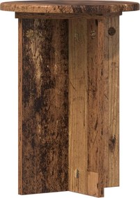 vidaXL Βάση φυτών 2 pcs Παλαιωμένο ξύλο Ø29,5 x 40 εκ.